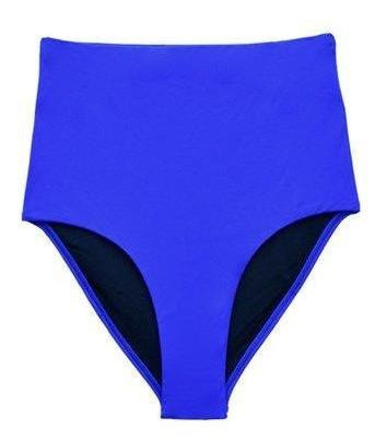Bikini Calzón Tiro Alto Color Azul