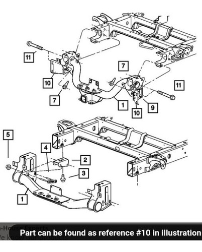 Base Lateral Izquierda Parachoque Trasero Dodge Ram 2500  Foto 2