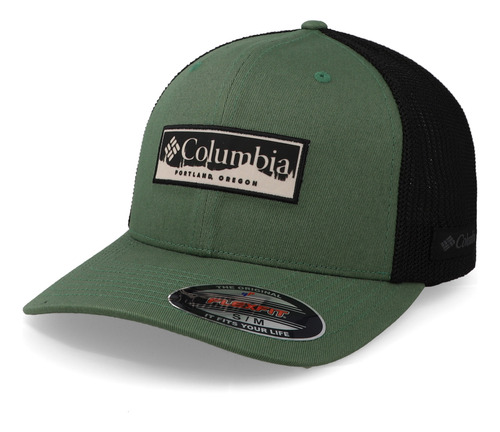 Gorra Columbia Mesh Ballcap Verde Cerrada