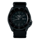 Relógio Seiko 5 Automático Pvd Coated Stealth Preto Srpd79b1