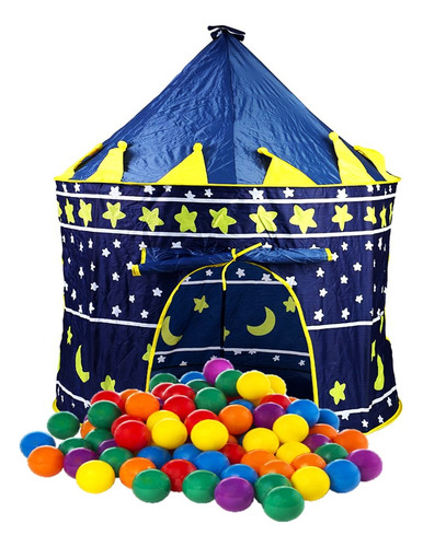 Castillo Pelotero + 50 Pelotas Casita Carpa Plegable Niño