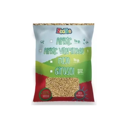 Alimento Semilla Mijo Vitaminado Premium 1 Kg Pajaros Aves