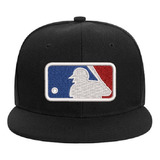 Gorro Snapback Visera Plana Mlb Logo Beisbol Bordado