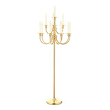 Candelabro De Hierro 121 Cm Alto 9 Brazos