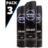 Desodorante Aerosol Antitranspirante Nivea Men Deep X 150 Ml