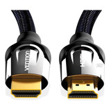 Cable Hdmi Ultra Hd 4k Hdr 3d Blindado Vention Monster, 2 M, Negro