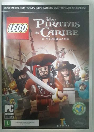Jogo Pc Original Lego Piratas Do Caribe O Videogame Dvd Rom