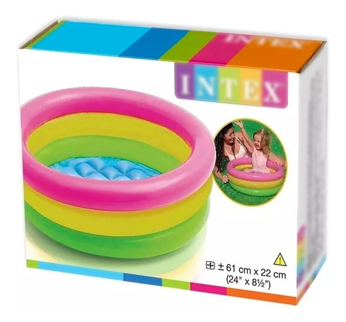 Piscina Inflable Intex 61 Cm X 22 Cm Para Agua Pelotas Bebe