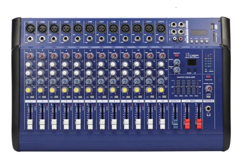 Consola Power Mixer 12ch Blueth+usb Mekse