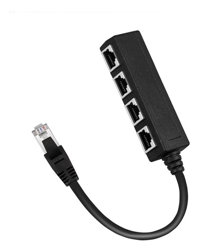 Adaptador De Cable Ethernet Rj45 De Uno A Cuatro Divisores