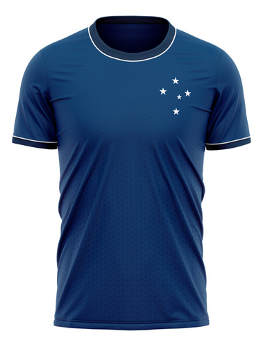 Camiseta Braziline Quality Cruzeiro Infantil - Azul