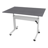 Mesa Ergonômica Para Trabalho Estudo Tampo Estilo Couro Wp