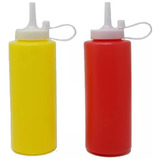 Set De 4 Pote De Salsas Dispensador Dispensadores Para Salsa