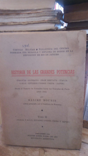 Historia De Las Grandes Pontecias (tomo 2) M. Mourin