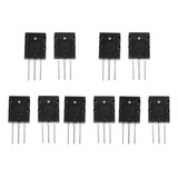 5 Pare Stransistor De Audio Combinado De Alta Potencia Negro