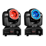 2 Cabezas Móviles Led Beam 1x60watts Rgbw Luces Dj- Steelpro