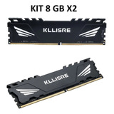 Memoria Ram Ddr4 Kllisre 2666hz Kit 2x 8gb Nuevo