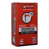 Grampas Sujeta Cable Tacsa N° 15 Clavo De Acero X Caja