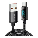 Cabo Usb Para Tipo-c 100w 7a Com Display 2 Metros 