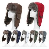 Sombrero Ruso Con Solapas, Gorro De Esquí Para Mujer, Invier