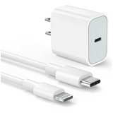 Cargador 20w + Cable Compatible iPhone 13/12/11/xs/xr/x iPad