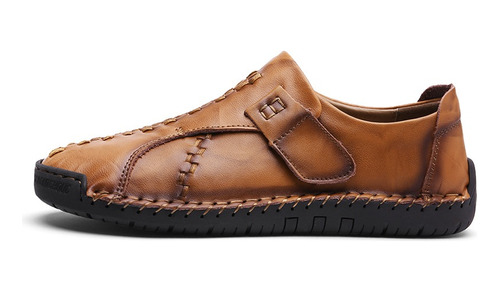 Mocasines Casual De Senderismo De Piel Para Hombre