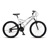 Bicicleta Branca Colli Dupla Suspensão Aro 26 C/ 21 Marchas