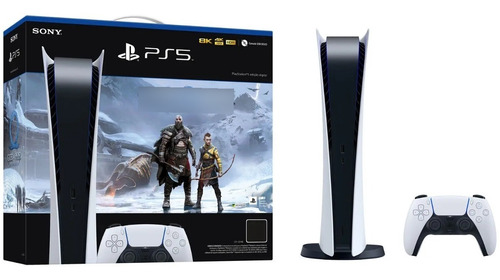 Console Playstation 5 Edição Digital 825gb Com God Of War 