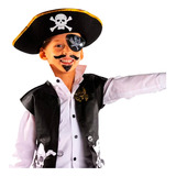 Sombrero Pirata Niños Gorro Disfraz Halloween Cotillon 