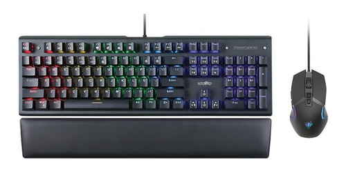 Combo Gamer Pegasus Teclado Mecanico + Mouse Optico Led