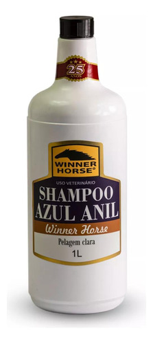 Shampoo Azul Anil Winner Horse Para Pet Pelagem Clara