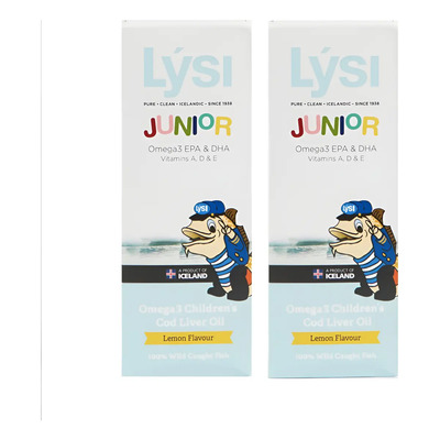 Pack 2 Lysi Omega 3 Aceite De Hígado De Bacalao Para Niños | MercadoLibre