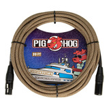 Cable Pig Hog Para Micrófono Xlr De 6.10 Mts Phm20tbr