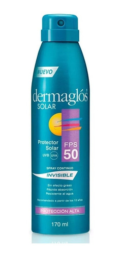 Dermaglós Protector Solar Fps50 Spray Invisible X 170ml
