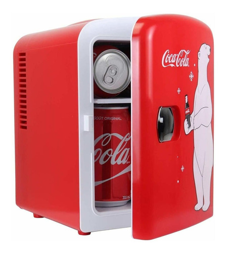 Mini Frigobar Portatil 4 Lt Coca-cola 17.5 Cm X 24 Cm 