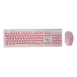 Combo Teclado Español Mouse Optico Alambrico Usb Portatil 