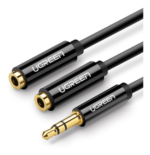 Cable Audio Ugreen 3.5mm Macho A 2x 3.5mm Hembra 25cm