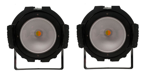 2x Canhão Par Led Cob 200w Branco Quente Frio Evento Igrejas