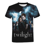 Playera Con Estampado 3d De La Saga Crepúsculo Para Hombre