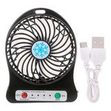 Ventilador Recargable Usb 5v Escritorio Bateria 18650 Color