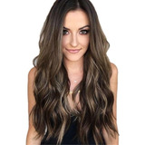 Peruca De Cabelo Humano Longo Natural Ombré A1