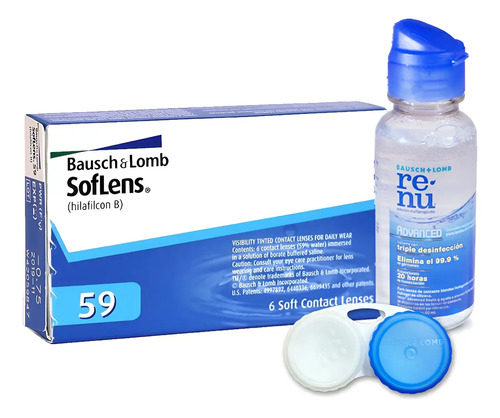 Lentes De Contacto Soflens 59 + Solucion 60 Ml | Meses sin interés