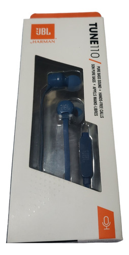 Audífonos Tune110 Jbl Harman Azul