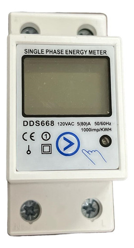 Medidor Energía Monofásico 120vac Display Kwh, Amperes, F.p.