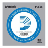 Cuerda Suelta Guitarra Eléctrica 010 D'addario Pl010