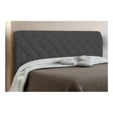 Cabeceira Cama Box Casal Queen 160cm Paris Veludo Cinza