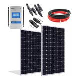 Kit De Energia Solar 2 Placas 280w Controlador 40a Cabo 10m