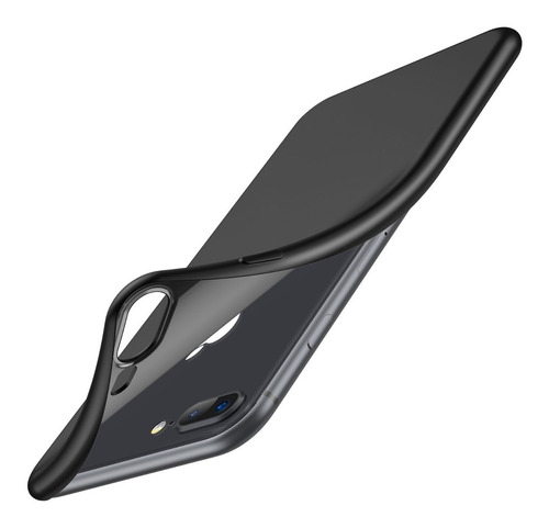 Capa Case Transparente iPhone 7 8 / Plus + Película De Vidro