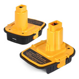 2x Dm18d Milwaukee M18 Adaptador Batería Para Dewalt