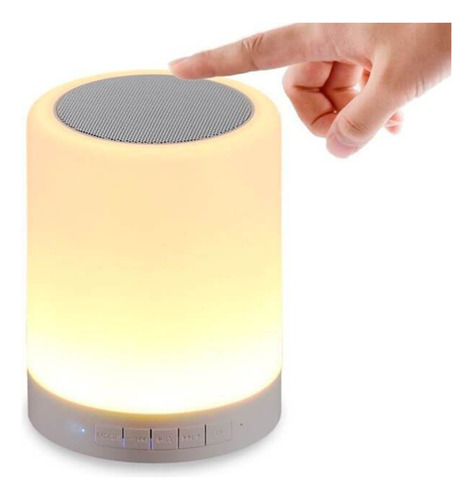 Luminária Caixa Som Abajur Infantil Bebês Bluetooth C/ Led